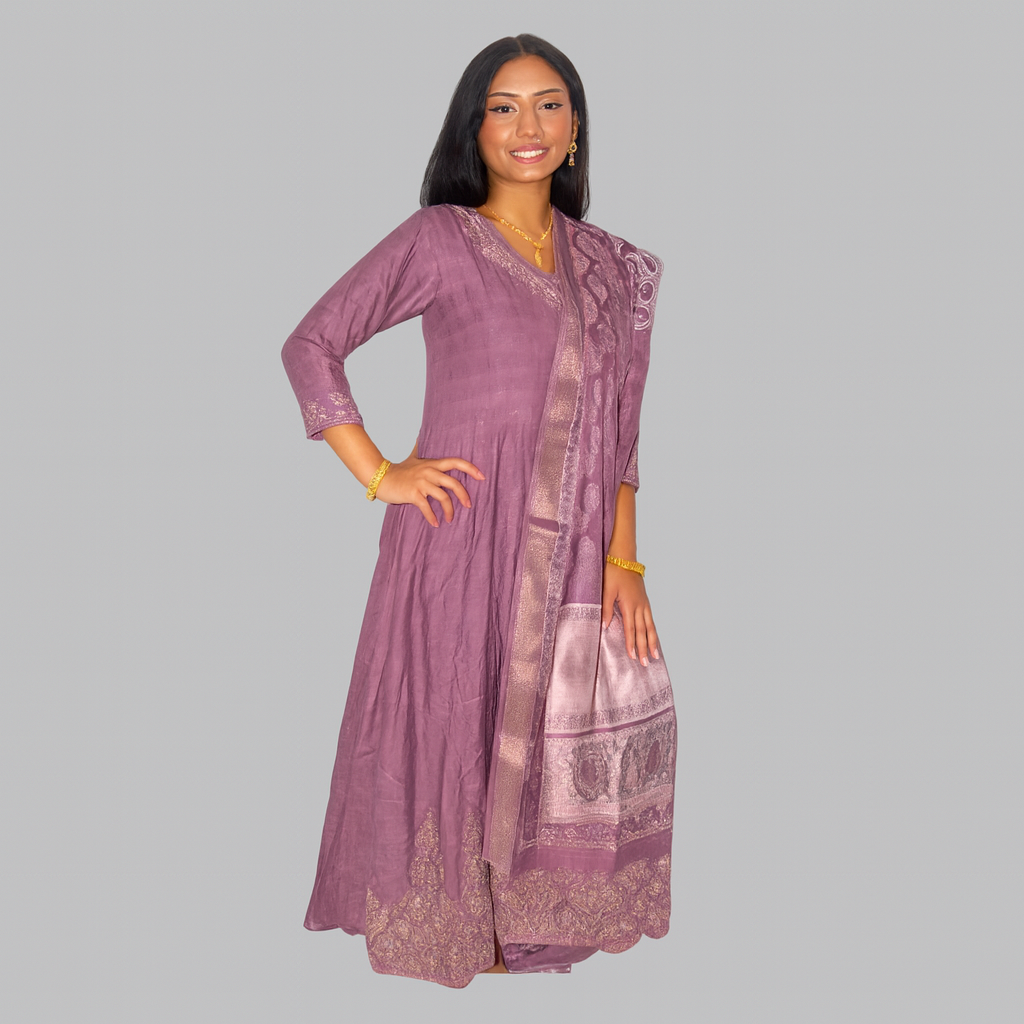 Women's Umbrella Kurta Set with Dupatta