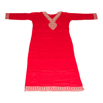 Women's Straight Kurta Suruwal Dupatta Set