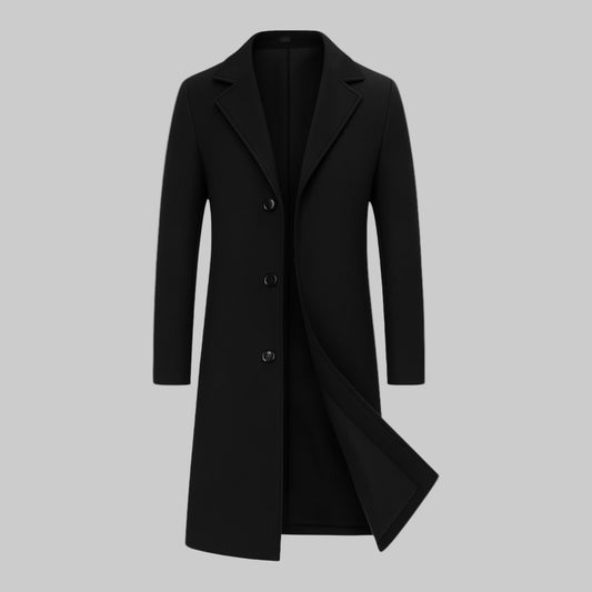 Black coat on a white background